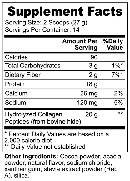 Grass-Fed Collagen Peptides Powder (Chocolate)