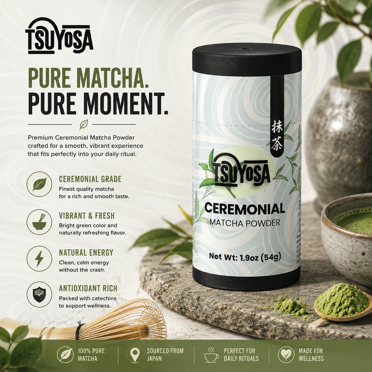 Ceremonial Matcha Powder (1.9oz / 54g)