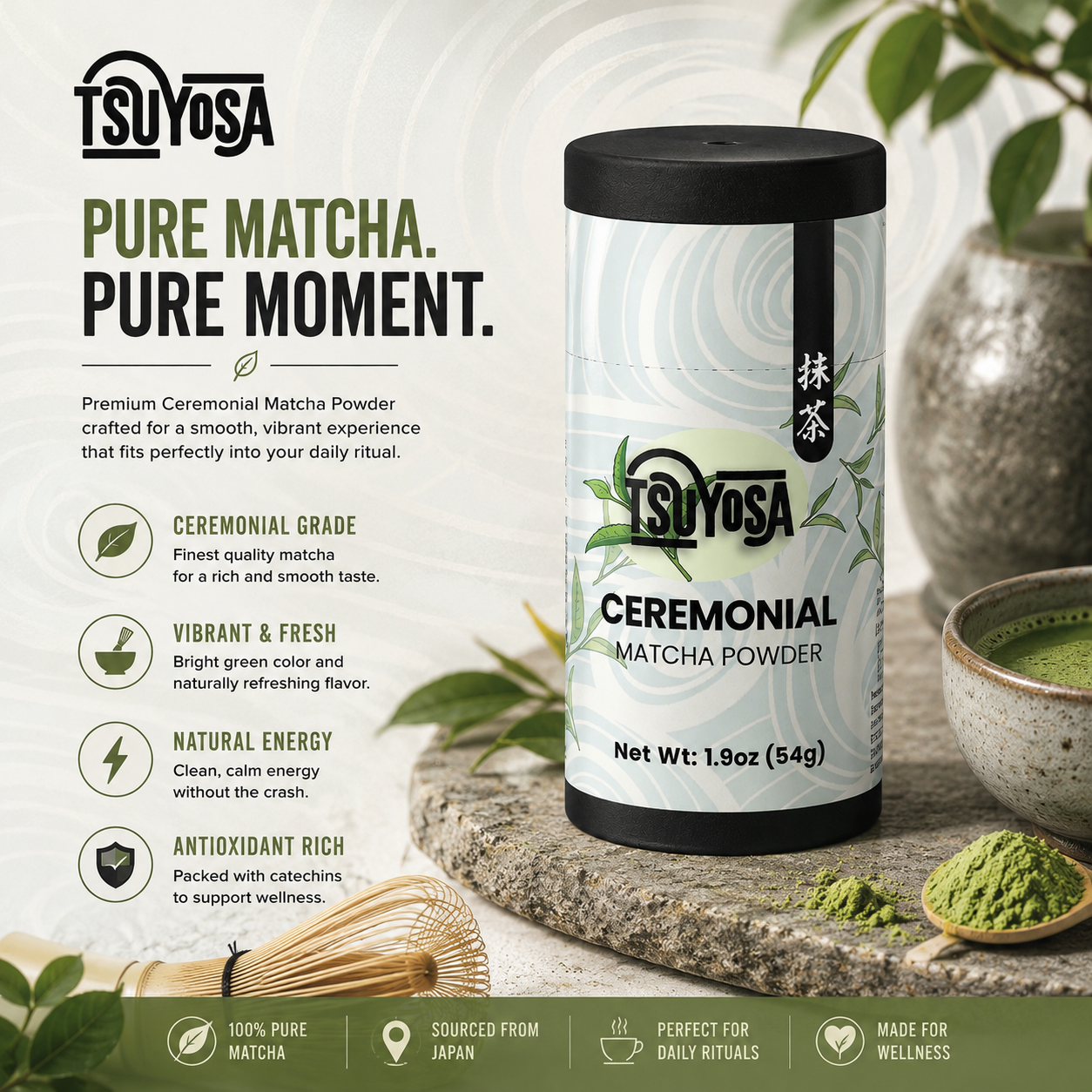 Ceremonial Matcha Powder (1.9oz / 54g)
