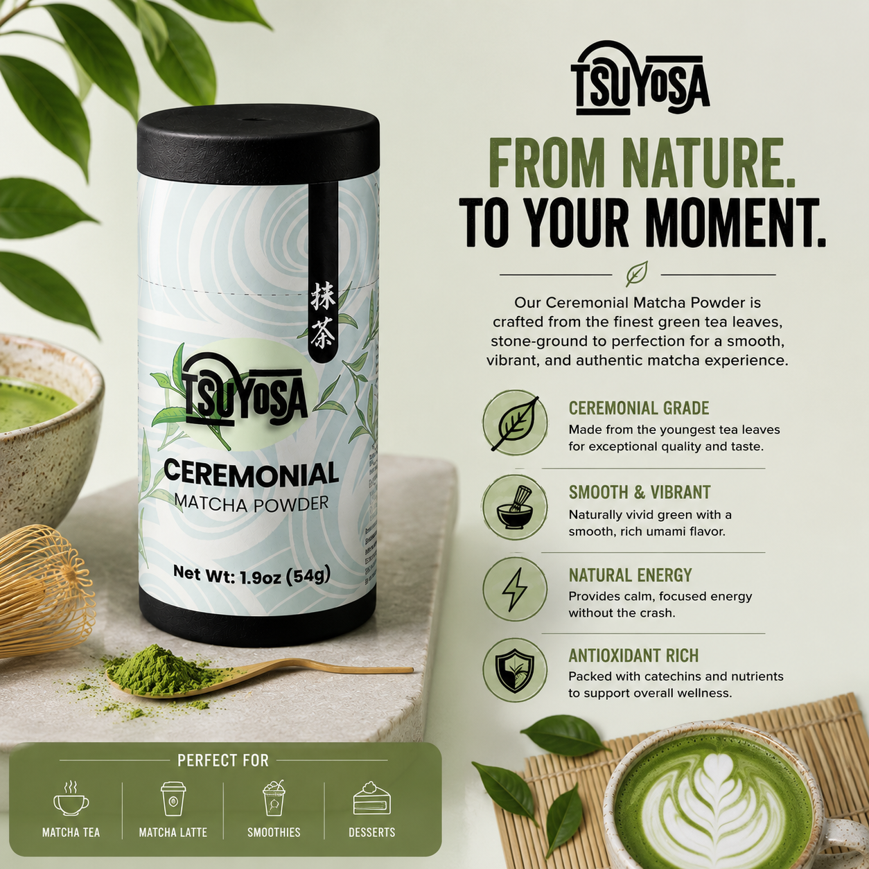 Ceremonial Matcha Powder (1.9oz / 54g)