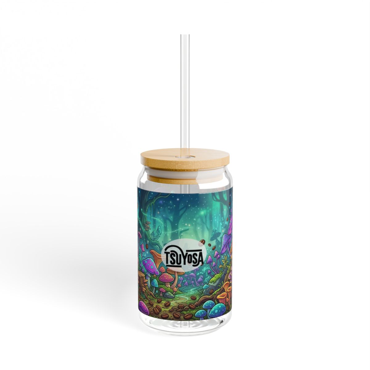 Mushroom Fuse Sipper Glass, 16oz